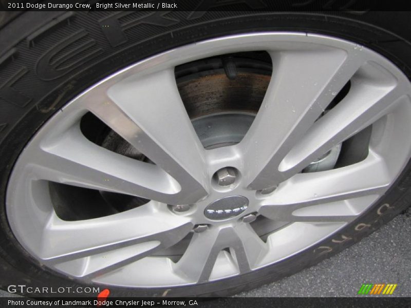 Bright Silver Metallic / Black 2011 Dodge Durango Crew
