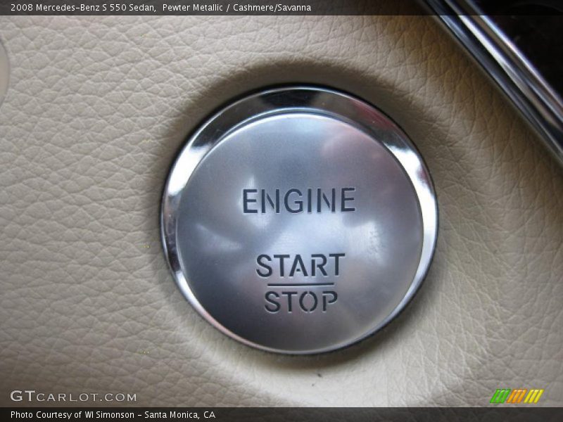 Pewter Metallic / Cashmere/Savanna 2008 Mercedes-Benz S 550 Sedan