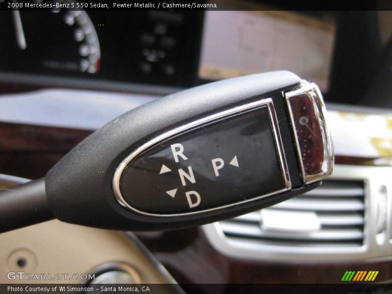 Pewter Metallic / Cashmere/Savanna 2008 Mercedes-Benz S 550 Sedan