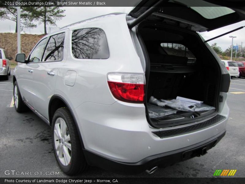 Bright Silver Metallic / Black 2011 Dodge Durango Crew