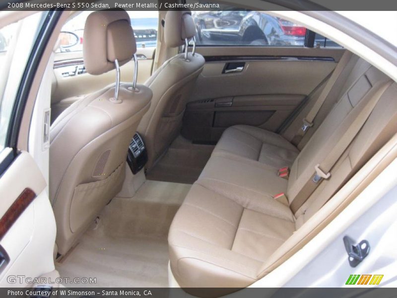 Pewter Metallic / Cashmere/Savanna 2008 Mercedes-Benz S 550 Sedan