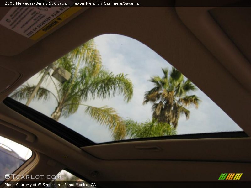 Pewter Metallic / Cashmere/Savanna 2008 Mercedes-Benz S 550 Sedan