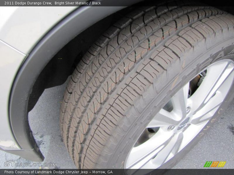 Bright Silver Metallic / Black 2011 Dodge Durango Crew