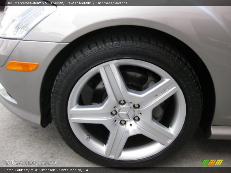 Pewter Metallic / Cashmere/Savanna 2008 Mercedes-Benz S 550 Sedan