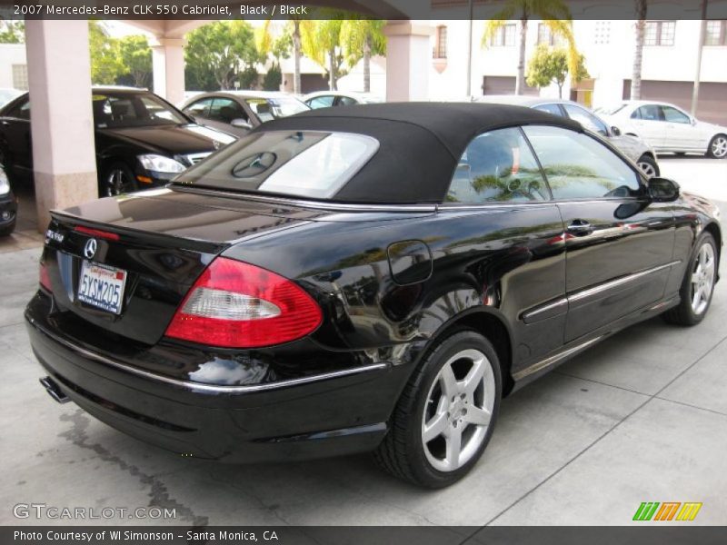 Black / Black 2007 Mercedes-Benz CLK 550 Cabriolet