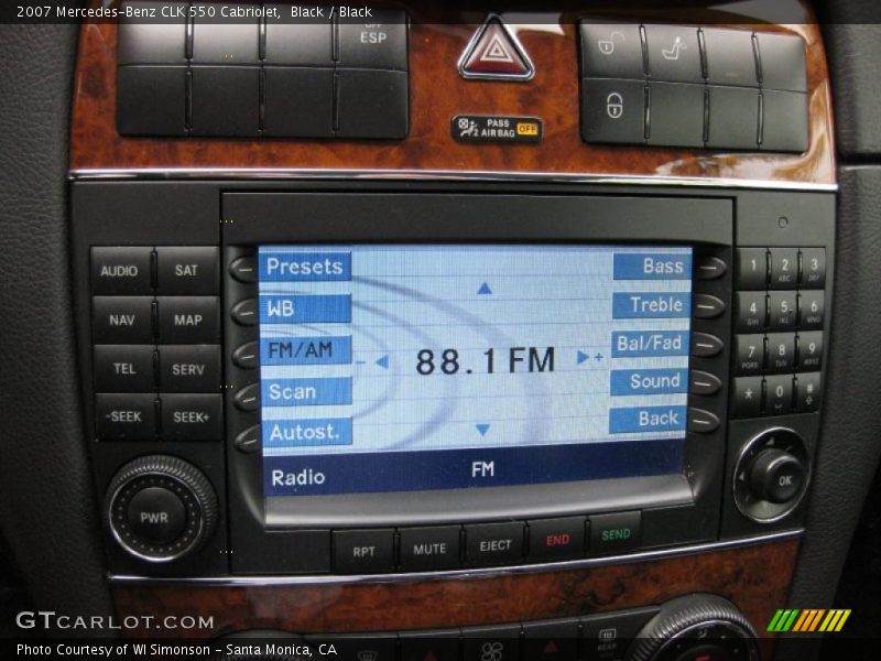 Black / Black 2007 Mercedes-Benz CLK 550 Cabriolet