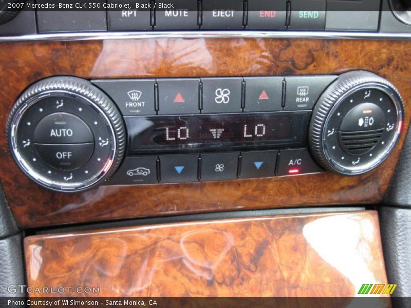 Black / Black 2007 Mercedes-Benz CLK 550 Cabriolet