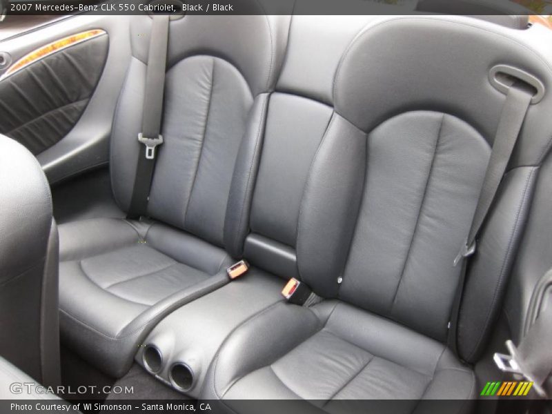 Black / Black 2007 Mercedes-Benz CLK 550 Cabriolet