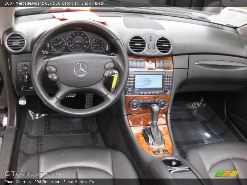 Black / Black 2007 Mercedes-Benz CLK 550 Cabriolet