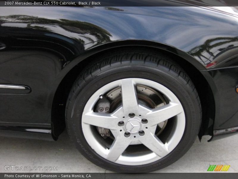 Black / Black 2007 Mercedes-Benz CLK 550 Cabriolet