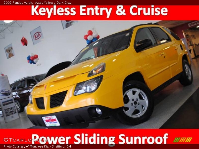 Aztec Yellow / Dark Gray 2002 Pontiac Aztek