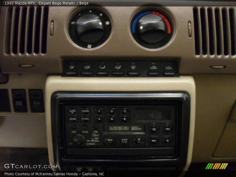 Controls of 1993 MPV 