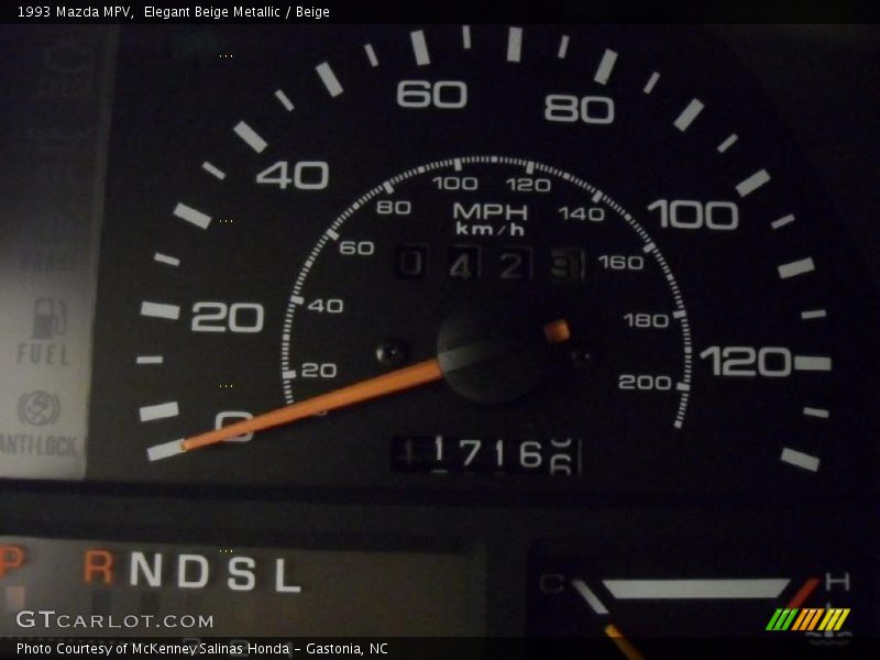 Elegant Beige Metallic / Beige 1993 Mazda MPV