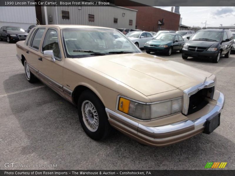 Bisque Frost Metallic / Bisque 1990 Lincoln Town Car Cartier