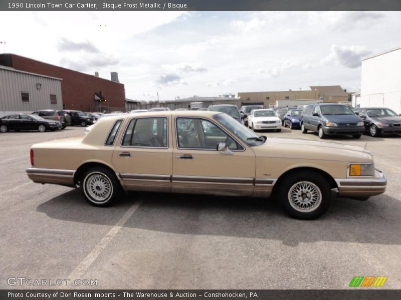Bisque Frost Metallic / Bisque 1990 Lincoln Town Car Cartier