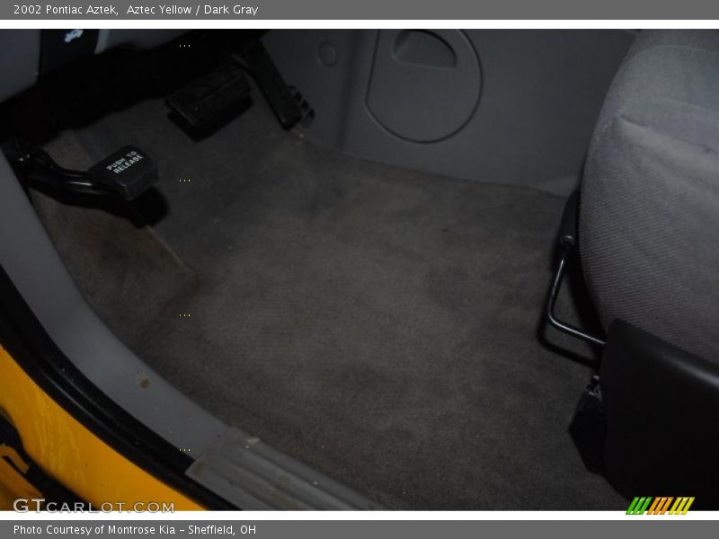 Aztec Yellow / Dark Gray 2002 Pontiac Aztek