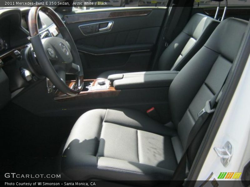 Arctic White / Black 2011 Mercedes-Benz E 350 Sedan