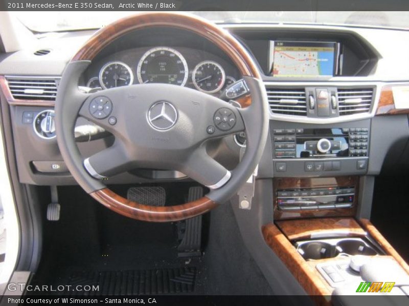Arctic White / Black 2011 Mercedes-Benz E 350 Sedan