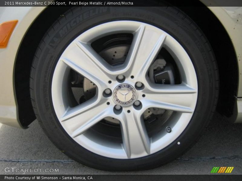 Pearl Beige Metallic / Almond/Mocha 2011 Mercedes-Benz C 300 Sport