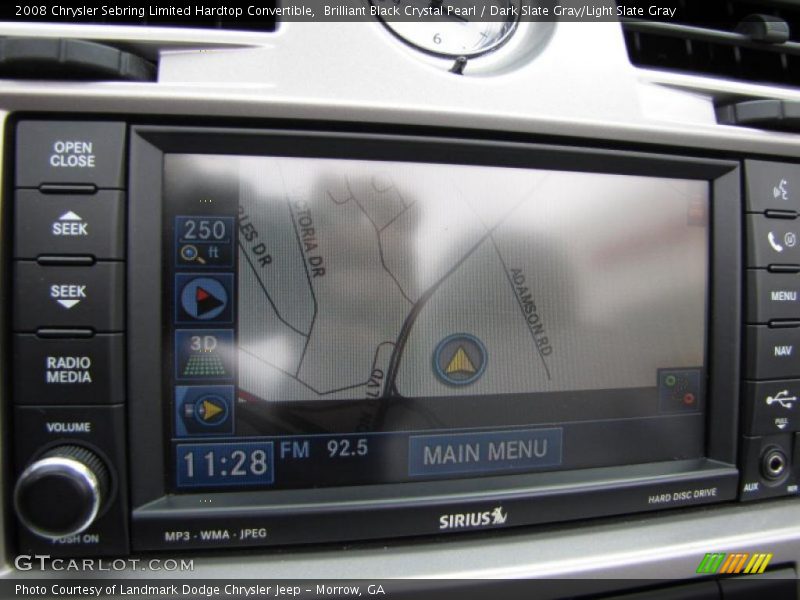 Navigation of 2008 Sebring Limited Hardtop Convertible