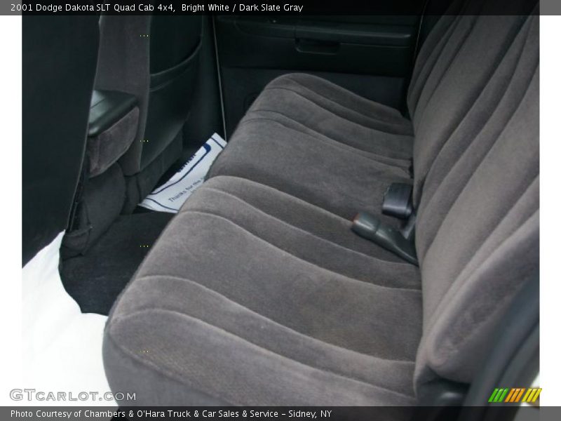 Bright White / Dark Slate Gray 2001 Dodge Dakota SLT Quad Cab 4x4