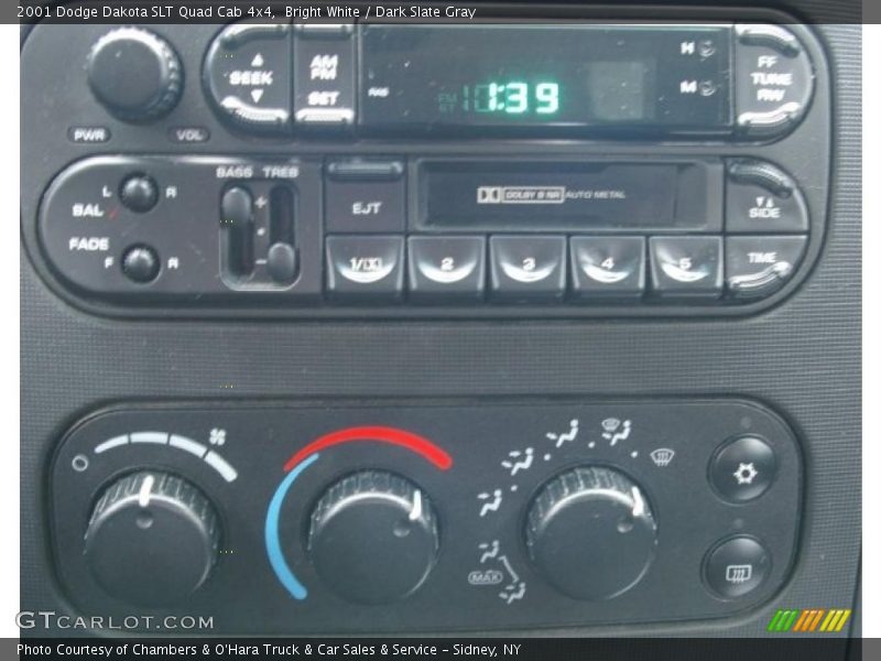 Bright White / Dark Slate Gray 2001 Dodge Dakota SLT Quad Cab 4x4