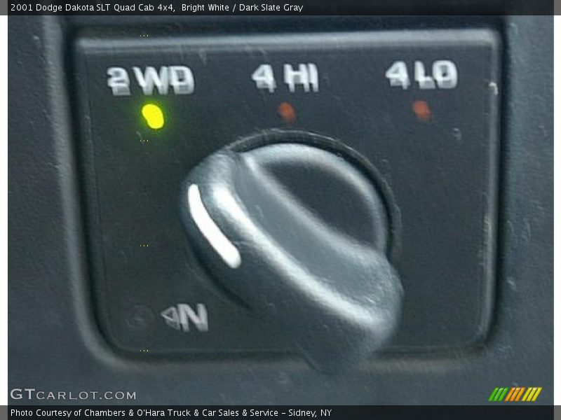 Bright White / Dark Slate Gray 2001 Dodge Dakota SLT Quad Cab 4x4