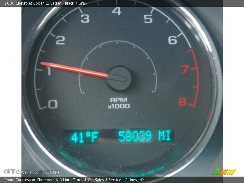 Black / Gray 2006 Chevrolet Cobalt LS Sedan