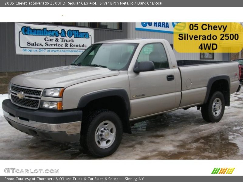 Silver Birch Metallic / Dark Charcoal 2005 Chevrolet Silverado 2500HD Regular Cab 4x4