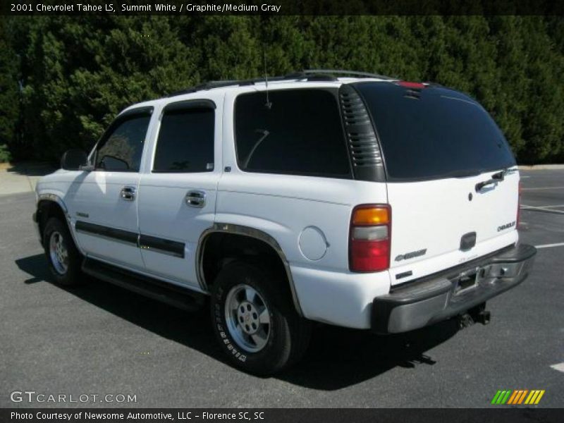 Summit White / Graphite/Medium Gray 2001 Chevrolet Tahoe LS