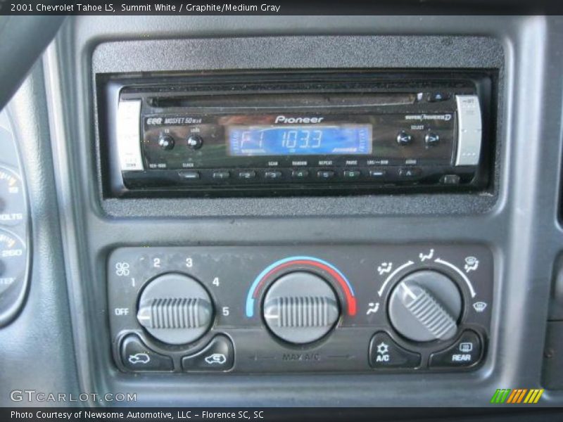 Summit White / Graphite/Medium Gray 2001 Chevrolet Tahoe LS