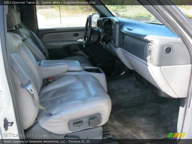 Summit White / Graphite/Medium Gray 2001 Chevrolet Tahoe LS