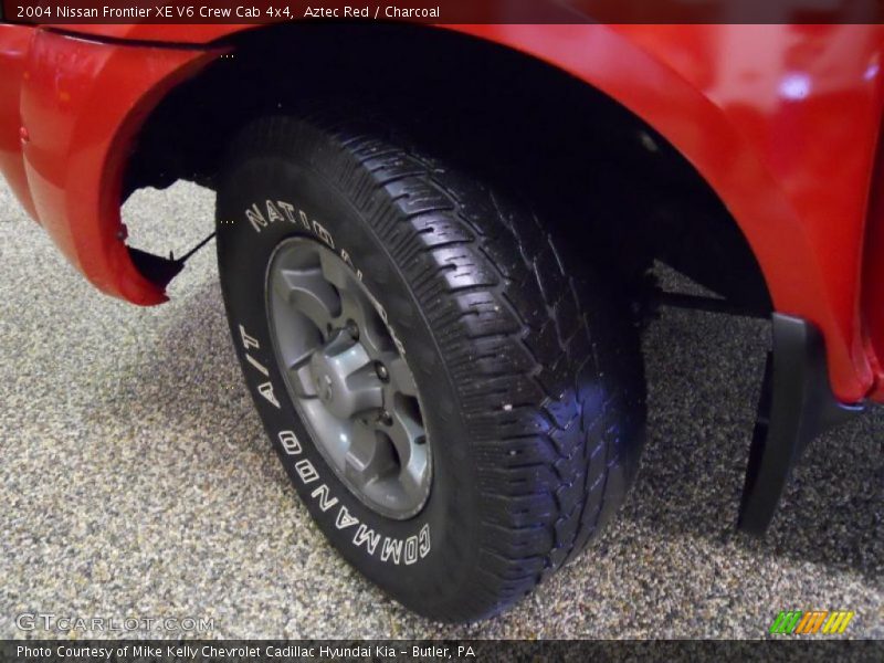Aztec Red / Charcoal 2004 Nissan Frontier XE V6 Crew Cab 4x4