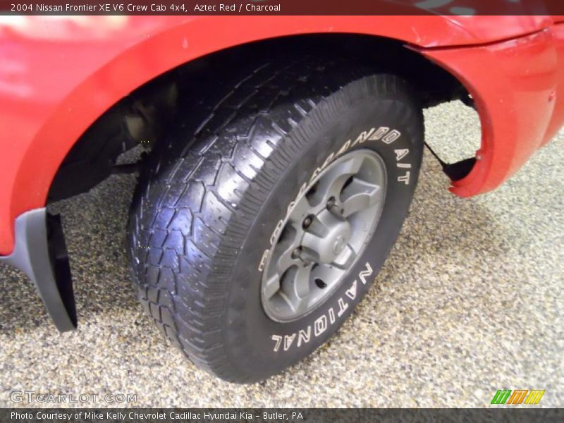 Aztec Red / Charcoal 2004 Nissan Frontier XE V6 Crew Cab 4x4
