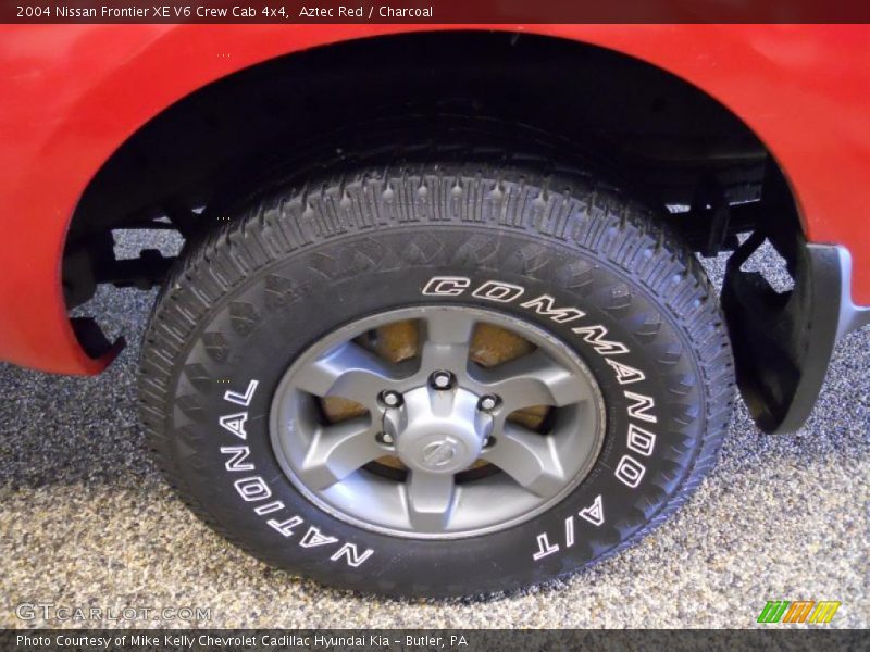 Aztec Red / Charcoal 2004 Nissan Frontier XE V6 Crew Cab 4x4