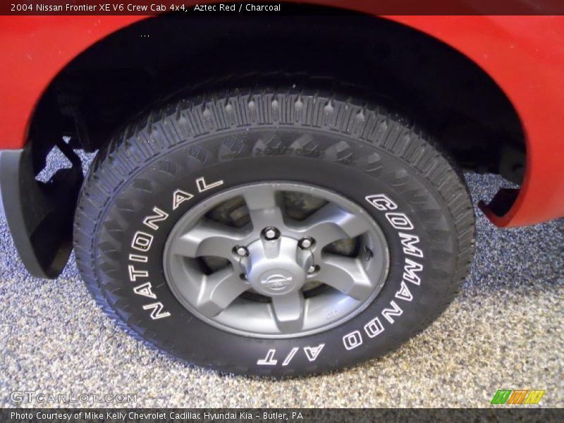 Aztec Red / Charcoal 2004 Nissan Frontier XE V6 Crew Cab 4x4
