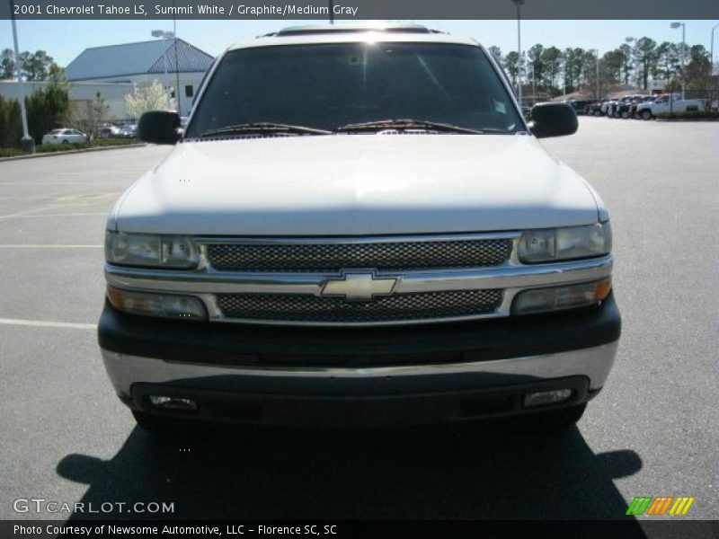 Summit White / Graphite/Medium Gray 2001 Chevrolet Tahoe LS