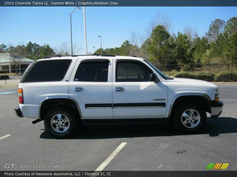 Summit White / Graphite/Medium Gray 2001 Chevrolet Tahoe LS