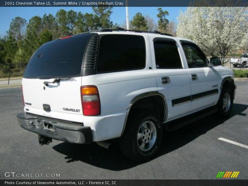Summit White / Graphite/Medium Gray 2001 Chevrolet Tahoe LS