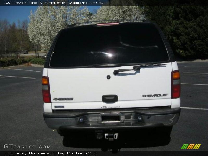 Summit White / Graphite/Medium Gray 2001 Chevrolet Tahoe LS
