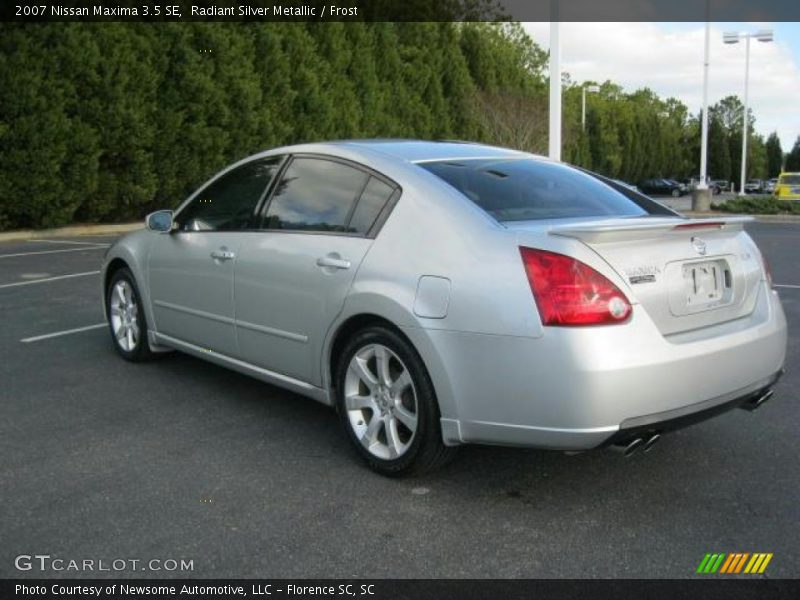 Radiant Silver Metallic / Frost 2007 Nissan Maxima 3.5 SE