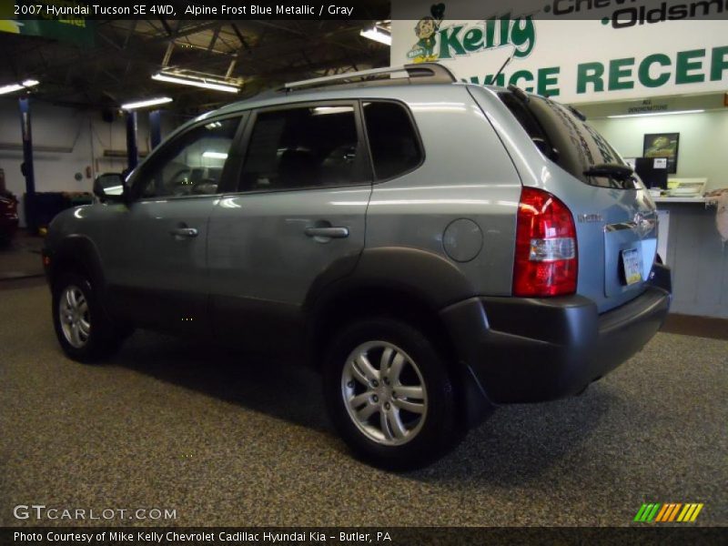 Alpine Frost Blue Metallic / Gray 2007 Hyundai Tucson SE 4WD