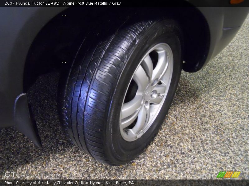 Alpine Frost Blue Metallic / Gray 2007 Hyundai Tucson SE 4WD