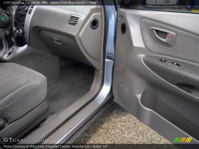Alpine Frost Blue Metallic / Gray 2007 Hyundai Tucson SE 4WD
