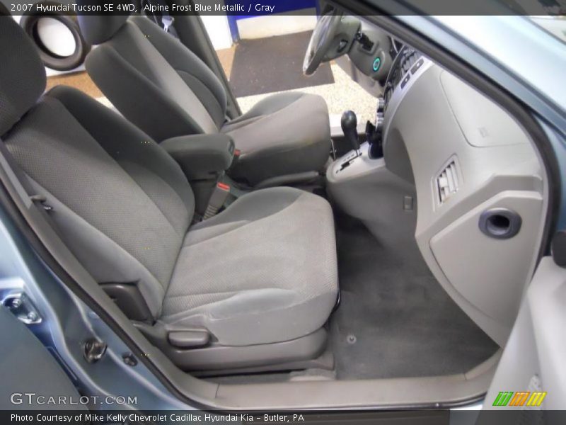  2007 Tucson SE 4WD Gray Interior