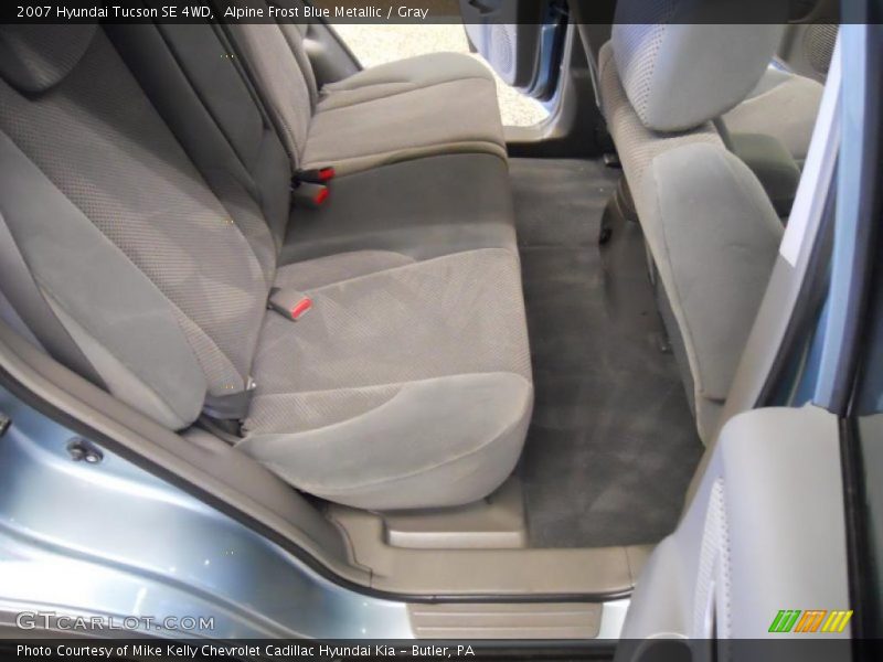 Alpine Frost Blue Metallic / Gray 2007 Hyundai Tucson SE 4WD