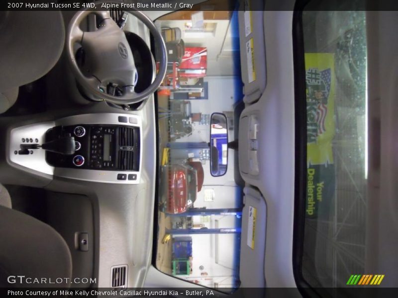 Alpine Frost Blue Metallic / Gray 2007 Hyundai Tucson SE 4WD