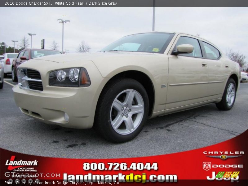White Gold Pearl / Dark Slate Gray 2010 Dodge Charger SXT