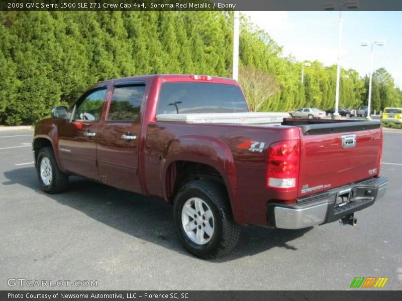 Sonoma Red Metallic / Ebony 2009 GMC Sierra 1500 SLE Z71 Crew Cab 4x4