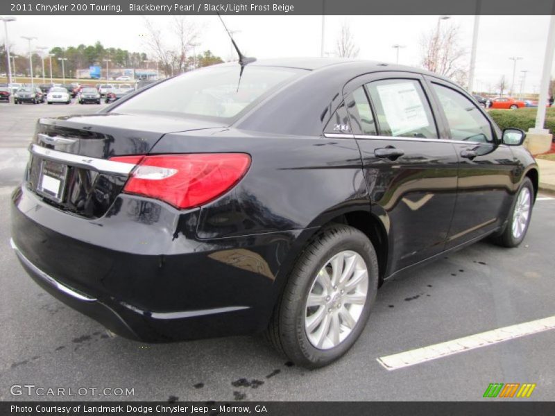 Blackberry Pearl / Black/Light Frost Beige 2011 Chrysler 200 Touring